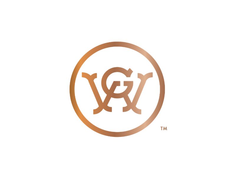 Waterloo Gin A stylized logo featuring the overlapping gold letters CWG enclosed within a gold circle on a white background. The trademark symbol appears to the lower right of the circle.